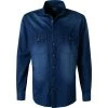 OLYMP Casual Modern Fit 4032/84/18 Jeanshemd, Baumwolle, Marine