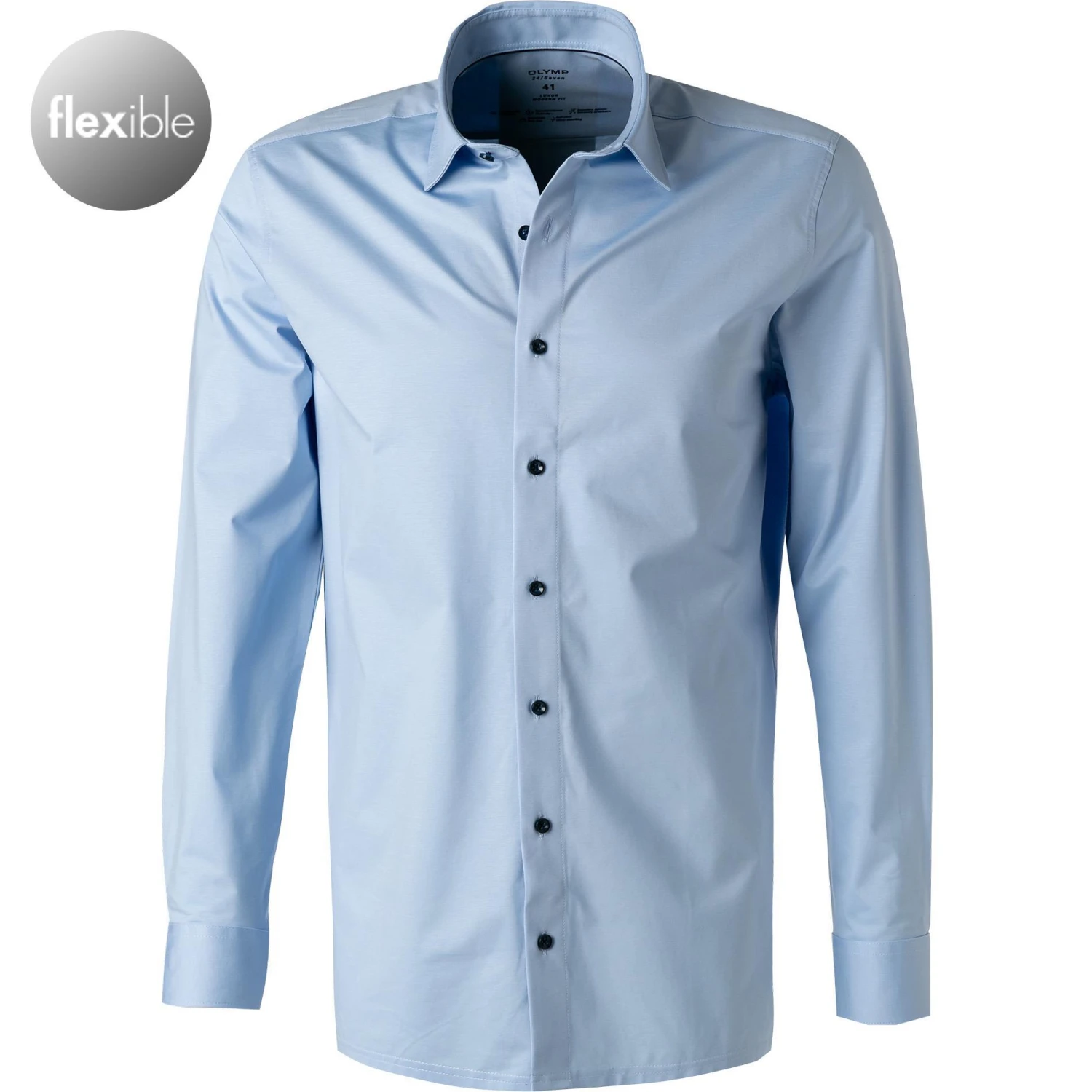 OLYMP Luxor Modern Fit 1202/64/10 Hemd, Jersey geruchshemmend, Hellblau 1 OLYMP Luxor Modern Fit 1202/64/10 Hemd, Jersey geruchshemmend, Hellblau