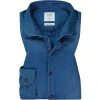 OLYMP Casual Level Five Body Fit 3564/84/96 Jeanshemd, Baumwolle, Indigo