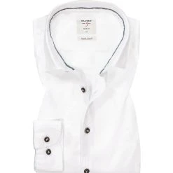 OLYMP Casual Level Five Body Fit 3500/84/00 Hemd, Casual Body Fit, Baumwolle, Weiß