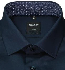 OLYMP Luxor Modern Fit 69EL 1280/89/08 Hemd, Baumwolle, Extra langer Arm, Kobaltblau, Kobalt -hemdenverkauf 374423 norm2