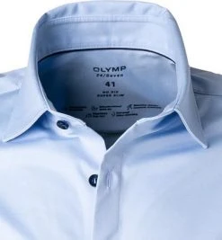 OLYMP No. Six Super Slim 2503/74/10 Hemd, Super Slim Fit, Jersey geruchshemmend, Hellblau -hemdenverkauf 374437 norm2