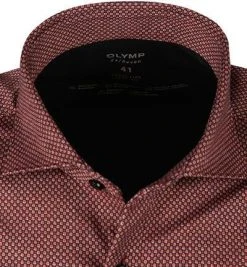 OLYMP Level Five Body Fit 2016/84/36 Hemd, Jersey geruchshemmend, Sienna gemustert , Sienna -hemdenverkauf 374470 norm2