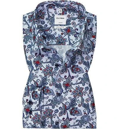 OLYMP Luxor Comfort Fit 1086/84/45 Hemd, Baumwolle, Blau-grün gemustert, Grün 2 OLYMP Luxor Comfort Fit 1086/84/45 Hemd, Baumwolle, Blau-grün gemustert, Grün – Bild 2