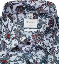 OLYMP Luxor Comfort Fit 1086/84/45 Hemd, Baumwolle, Blau-grün gemustert, Grün 6 OLYMP Luxor Comfort Fit 1086/84/45 Hemd, Baumwolle, Blau-grün gemustert, Grün -hemdenverkauf 374494 norm2