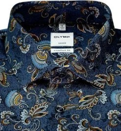OLYMP Luxor Comfort Fit 1019/64/18 Hemd, Baumwolle, Blau gemustert, Marine 6 OLYMP Luxor Comfort Fit 1019/64/18 Hemd, Baumwolle, Blau gemustert, Marine -hemdenverkauf 374497 norm2