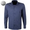 OLYMP Luxor Modern Fit 1228/84/18 Hemd, Jersey geruchshemmend, Marineblau gemustert, Marine