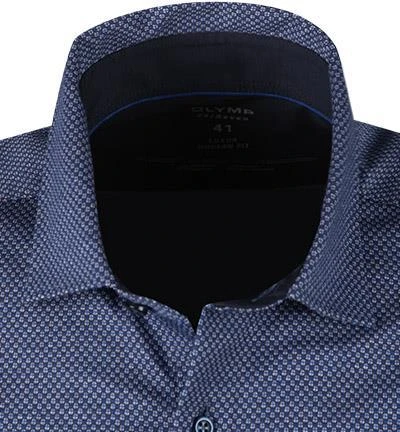 OLYMP Luxor Modern Fit 1228/84/18 Hemd, Jersey geruchshemmend, Marineblau gemustert, Marine 3 OLYMP Luxor Modern Fit 1228/84/18 Hemd, Jersey geruchshemmend, Marineblau gemustert, Marine – Bild 3