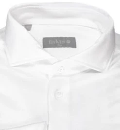 fakts Hemd 6055/151 Slim Fit, Jersey geruchshemmend, Weiß -hemdenverkauf 374556 norm2