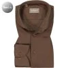 fakts Hemd 6055/851 Slim Fit, Jersey geruchshemmend, Braun