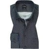 OLYMP Luxor Modern Fit 1217/64/24 Hemd, Baumwolle, Nachtblau gemustert, Caramel