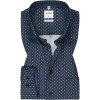 OLYMP Luxor Comfort Fit 1017/64/11 Hemd, Baumwolle, Blau gemustert, Bleu