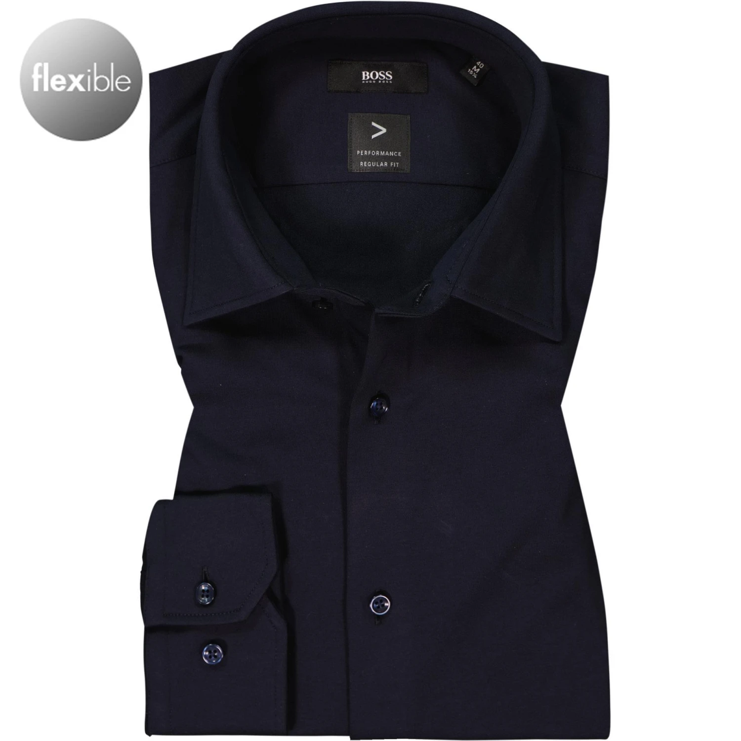 BOSS Hemd Joe 50463009/404 Regular Fit, Jersey, Dunkelblau 1 BOSS Hemd Joe 50463009/404 Regular Fit, Jersey, Dunkelblau