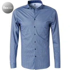 DESOTO Hemd New Hai 47107-3/526 Jersey, Dunkelblau gemustert, Dunkelbau