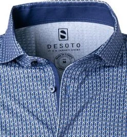 DESOTO Hemd New Hai 47107-3/526 Jersey, Dunkelblau gemustert, Dunkelbau -hemdenverkauf 374661 norm2