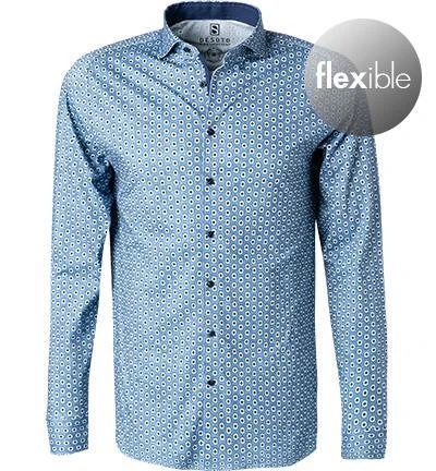 DESOTO Hemd New Hai 47107-3/528 Jersey, Blau gemustert, Blau 2 DESOTO Hemd New Hai 47107-3/528 Jersey, Blau gemustert, Blau – Bild 2