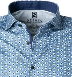 DESOTO Hemd New Hai 47107-3/528 Jersey, Blau gemustert, Blau 7 DESOTO Hemd New Hai 47107-3/528 Jersey, Blau gemustert, Blau -hemdenverkauf 374662 norm2