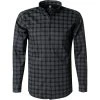 DESOTO Hemd Modern B.D. 49213-3/920 Jersey, Schwarz-grau kariert, Schwarz