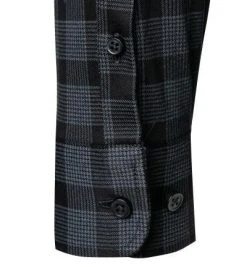 DESOTO Hemd Modern B.D. 49213-3/920 Jersey, Schwarz-grau kariert, Schwarz -hemdenverkauf 374665 norm3