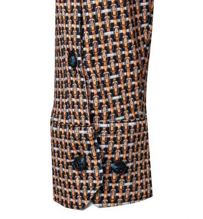 DESOTO Hemd Kent 47228-3/217 Jersey, Dunkelorange gemustert, Dunkelorange 4 DESOTO Hemd Kent 47228-3/217 Jersey, Dunkelorange gemustert, Dunkelorange – Bild 4