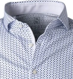 DESOTO Hemd New Hai 47007-3/150 Jersey, Weiß-blau gemustert, Weiß-blau -hemdenverkauf 374669 norm2