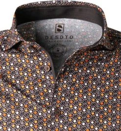 DESOTO Hemd New Hai 48107-3/824 Jersey, Dunkelbraun gemustert, Dunkelbraun 7 DESOTO Hemd New Hai 48107-3/824 Jersey, Dunkelbraun gemustert, Dunkelbraun -hemdenverkauf 374677 norm2