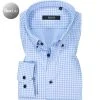 DESOTO Luxury Hemd B.D. 49803-30/550 Jersey, Hellblau gemustert, Hellblau