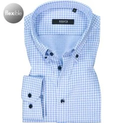 DESOTO Luxury Hemd B.D. 49803-30/550 Jersey, Hellblau gemustert, Hellblau