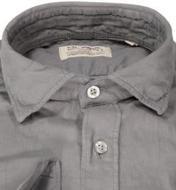 FIL NOIR Hemd Bergamo 51549/04 Shaped Fit, Cord CO2-Neutral, Silbergrau, Grau -hemdenverkauf 374824 norm2