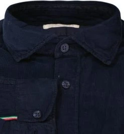 FIL NOIR Hemd Bergamo 51549/70 Shaped Fit, Cord CO2-Neutral, Navy, Nachtblau -hemdenverkauf 374827 norm2