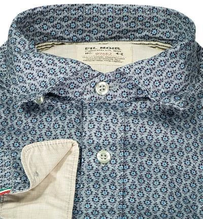 FIL NOIR Hemd Treviso 51508/67 Shaped Fit, Baumwolle CO2-Neutral, Hellgrau-hellblau gemustert, Blau 3 FIL NOIR Hemd Treviso 51508/67 Shaped Fit, Baumwolle CO2-Neutral, Hellgrau-hellblau gemustert, Blau – Bild 3