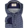 FIL NOIR Hemd Treviso 51541/67 Shaped Fit, Baumwolle CO2-Neutral, Marineblau gemustert, Blau