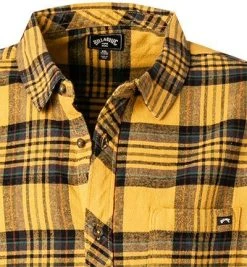 BILLABONG Overshirt Z1SH36BIF1/581 Baumwolle, Extra langer Arm, Goldgelb kariert, Goldgelb -hemdenverkauf 374840 norm2