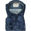 FIL NOIR Hemd Giuseppe 51574/68 Shaped Fit, Baumwolle CO2-Neutral, Indigo gemustert, Indigo