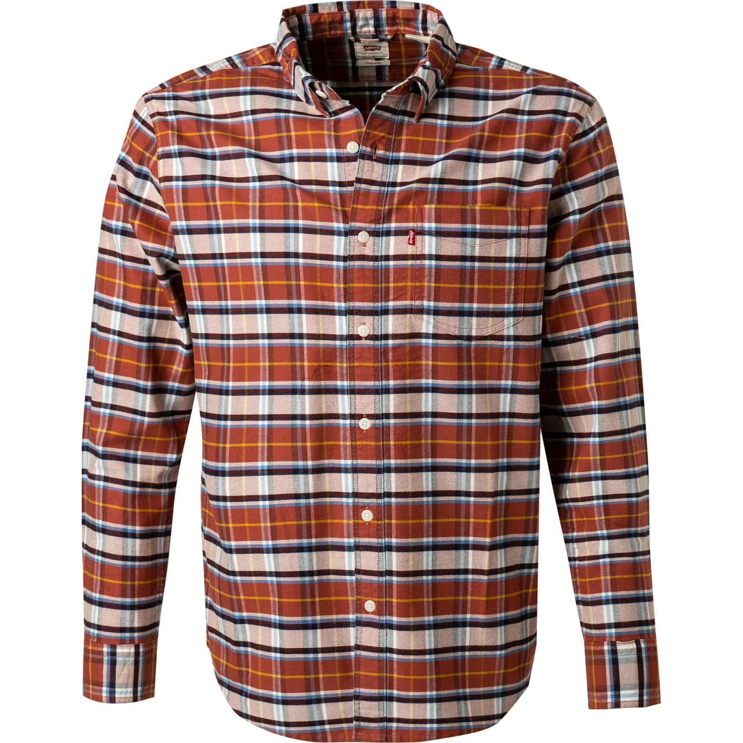 Levi's® Hemd 85746/0052 Baumwolle, Rot kariert, Rot-beige-blau 1 Levi's® Hemd 85746/0052 Baumwolle, Rot kariert, Rot-beige-blau