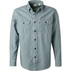 Levi's® Hemd 187/0154 Baumwolle, Blau-weiß gestreift, Blau-weiß