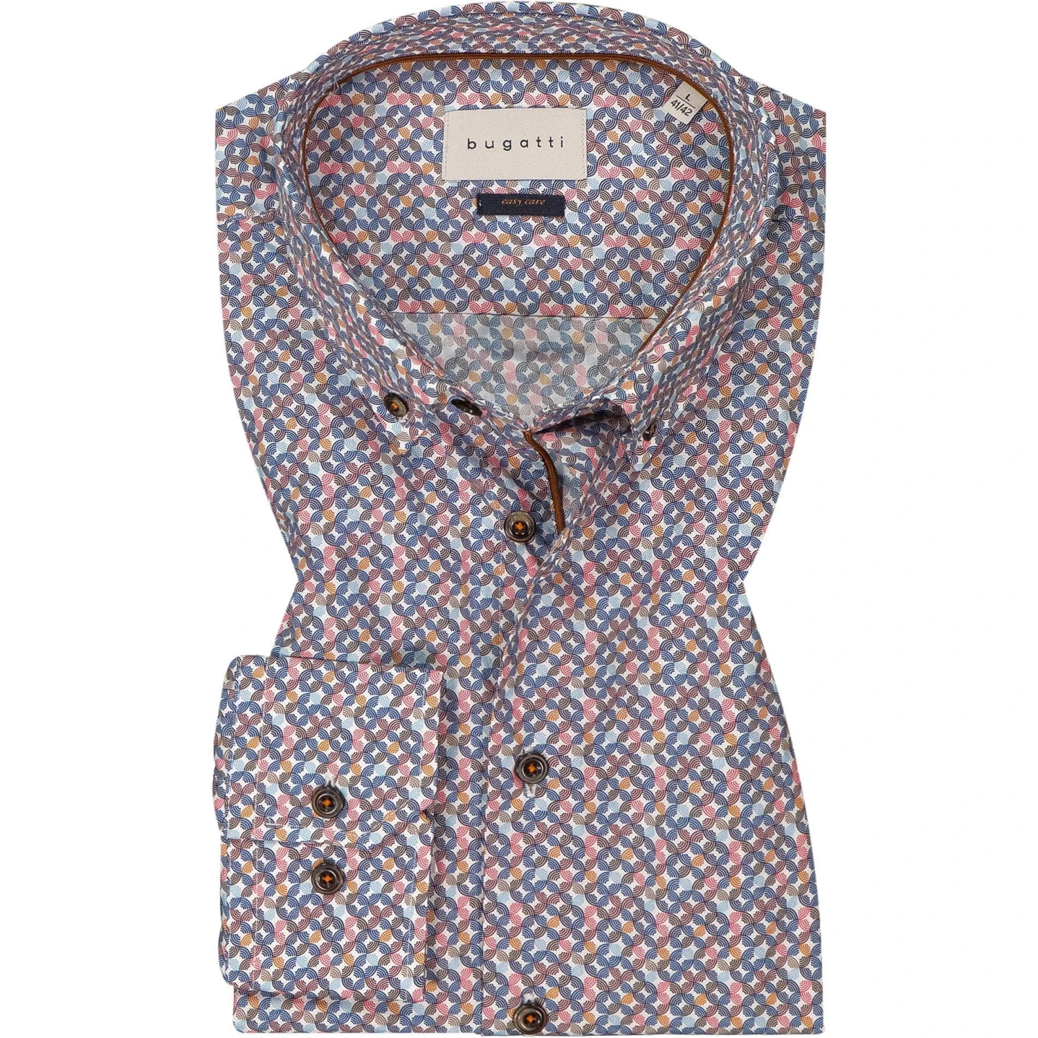 bugatti Hemd 9350/88844/370 Modern Fit, Baumwolle, Multicolor gemustert, Multicolor 1 bugatti Hemd 9350/88844/370 Modern Fit, Baumwolle, Multicolor gemustert, Multicolor