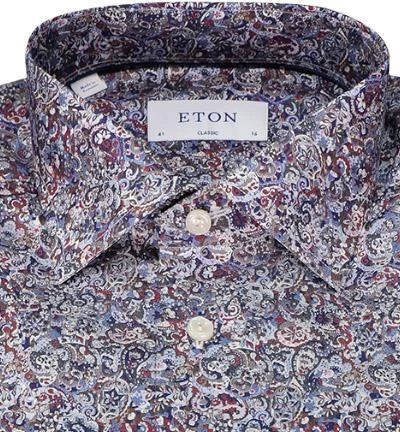 ETON Hemd 1000/02477/55 Classic Fit, Baumwolle, Blau-beere gemustert , Rot-dunkelblau 3 ETON Hemd 1000/02477/55 Classic Fit, Baumwolle, Blau-beere gemustert , Rot-dunkelblau – Bild 3