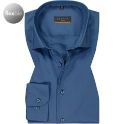 ETERNA Hemd 3377/F170/07 Slim Fit, Mikrofaser, Saphirblau, Blau