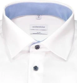 Seidensticker Hemd 650620/01 Slim Fit, Baumwolle, Weiß -hemdenverkauf 375359 norm2