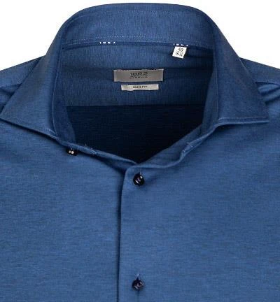 ETERNA Hemd 2159/YS82/67/17 Slim Fit, Jersey CO2-Neutral, Blau meliert, Blau 3 ETERNA Hemd 2159/YS82/67/17 Slim Fit, Jersey CO2-Neutral, Blau meliert, Blau – Bild 3