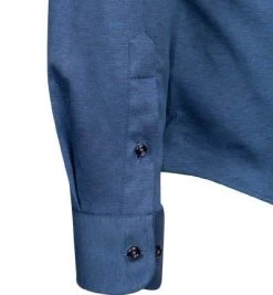 ETERNA Hemd 2159/YS82/67/17 Slim Fit, Jersey CO2-Neutral, Blau meliert, Blau 8 ETERNA Hemd 2159/YS82/67/17 Slim Fit, Jersey CO2-Neutral, Blau meliert, Blau -hemdenverkauf 375363 norm3