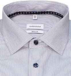 Seidensticker Hemd 150590/19 Regular Fit, Baumwolle, Dunkelblau-weiß gestreift, Dunkelblau -hemdenverkauf 375371 norm2