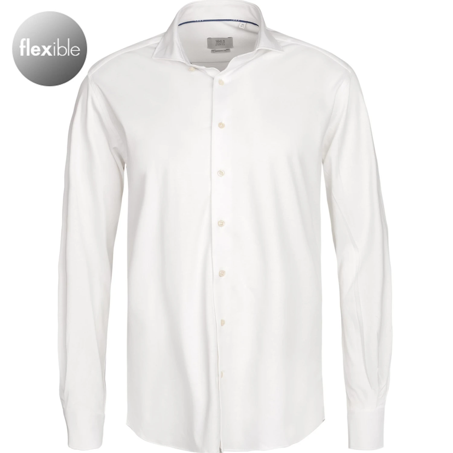 ETERNA Hemd 2159/JS82/00 Modern Fit, Jersey CO2-Neutral, Weiß 1 ETERNA Hemd 2159/JS82/00 Modern Fit, Jersey CO2-Neutral, Weiß