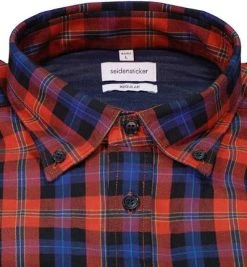 Seidensticker Hemd 150810/67 Regular Fit, Twill, Hellrot kariert, Orange 6 Seidensticker Hemd 150810/67 Regular Fit, Twill, Hellrot kariert, Orange -hemdenverkauf 375380 norm2