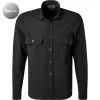 PURE Overshirt D31320-21140/001 Jersey geruchshemmend, Schwarz