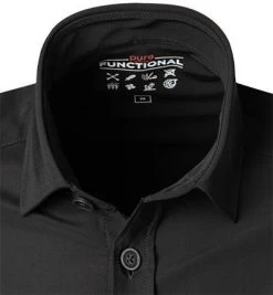 PURE Overshirt D31320-21140/001 Jersey geruchshemmend, Schwarz -hemdenverkauf 375543 norm2