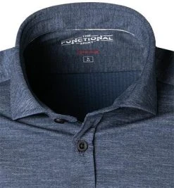 PURE Hemd D31312-21770/120 Jersey geruchshemmend, Marine meliert, Dunkelblau -hemdenverkauf 375553 norm2