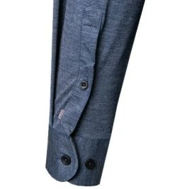 PURE Hemd D31312-21770/120 Jersey geruchshemmend, Marine meliert, Dunkelblau -hemdenverkauf 375553 norm3