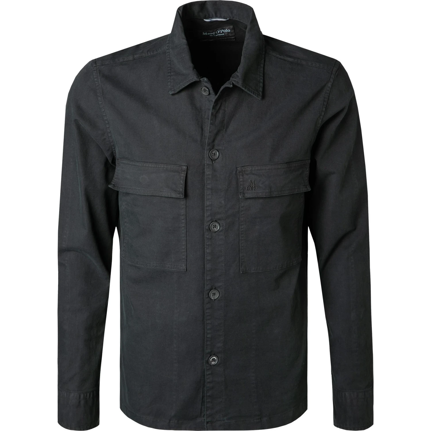 Marc O'Polo Overshirt 127 7373 42098/991 Baumwoll-Stretch, Schwarz 1 Marc O'Polo Overshirt 127 7373 42098/991 Baumwoll-Stretch, Schwarz